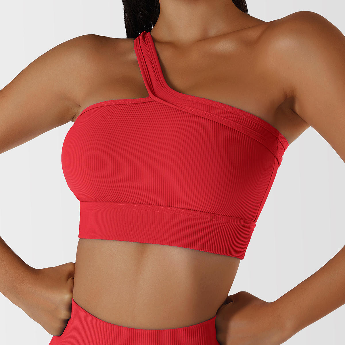 One Shoulder Sports Bra